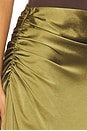 view 6 of 6 Side Ruched Skirt in Avocado