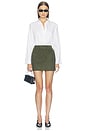 view 6 of 6 Mini Trouser Skirt in Ivy
