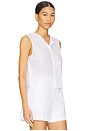 view 2 of 5 Sleeveless Button Down Top in White