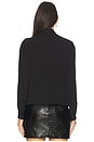 view 3 of 4 Side Tie Neck Blouse in Black