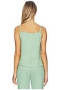 view 3 of 4 Apron Linen Viscose Top in Delicate Green