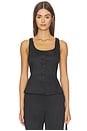 view 1 of 4 Peplum Vest in Black