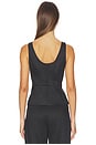 view 3 of 4 Peplum Vest in Black