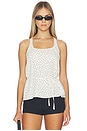 view 1 of 5 Belt Halterneck Top in Ivory Multi