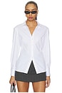 view 1 of 4 Cutaway Shirt in White