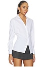 view 2 of 4 Cutaway Shirt in White