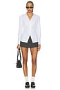 view 5 of 4 Cutaway Shirt in White