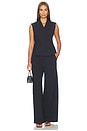 view 5 of 4 TOP DÉBARDEUR ASYMÉTRIQUE EN FORME DE SABLIER HOURGLASS ASYMMETRIC VEST TOP in Deep Navy