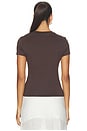 view 4 of 4 Tiny Apex Tee in Cacao