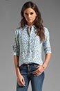 view 1 of 5 Pondicherry Rosita Silk Blouse in Aqua Multi