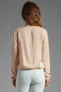 view 2 of 4 Saleya Aija Silk Crepe Blouse in Peach Nude