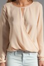 view 3 of 4 Saleya Aija Silk Crepe Blouse in Peach Nude