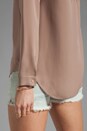 view 4 of 4 Double GGT Aquilina Silk Georgette Shirt in Bare Rose