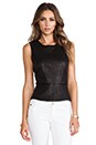 view 1 of 4 Elleria LC Leather Top in Black