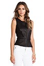 view 2 of 4 Elleria LC Leather Top in Black