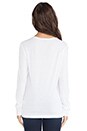 view 3 of 4 Two Long Sleeve Tee in White