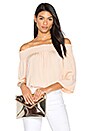 view 1 of 4 BLUSA CON UN HOMBRO DESCUBIERTO ELISTAIRE in Rose