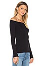 view 2 of 4 Ennalyn off the Shoulder Top in Black
