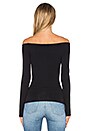 view 3 of 4 Ennalyn off the Shoulder Top in Black