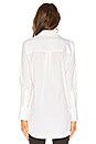 view 4 of 5 Classic Tuxedo Button Down in White