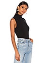 view 2 of 4 Sleeveless Turtleneck Tank in Black