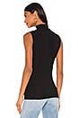 view 3 of 4 Sleeveless Turtleneck Tank in Black