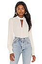 view 1 of 4 Neck Band Blouse in Ivory