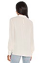 view 3 of 4 Neck Band Blouse in Ivory