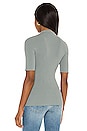 view 3 of 4 Leenda Short Sleeve Compact Top in Davy Grey