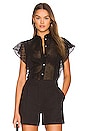 view 1 of 4 Ruffle Top in Black