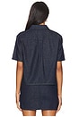 view 3 of 4 CAMISA BOXY SHORT SLEEVE in Indigo