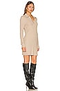 view 2 of 3 Long Sleeve Polo Mini Dress in Mushroom