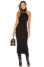 view 1 of 3 Sleeveless Turtleneck Midi Dress in Black