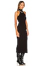 view 2 of 3 Sleeveless Turtleneck Midi Dress in Black