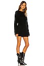 view 3 of 5 Fog Mohair Knit Rib Sweater Dress in Black