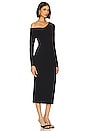 view 2 of 3 Alloy Rib Carved Midi Dress in Black