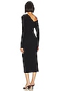 view 3 of 3 Alloy Rib Carved Midi Dress in Black