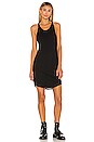 view 1 of 3 Shadow Linen Jersey Twist Mini Dress in Black