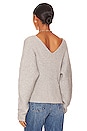 view 3 of 4 Double V Sweater in Wolf
