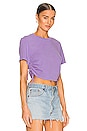 view 2 of 4 Cinched Short Sleeve Tee in Ultra Violet