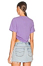 view 3 of 4 Cinched Short Sleeve Tee in Ultra Violet