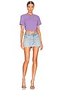 view 4 of 4 Cinched Short Sleeve Tee in Ultra Violet