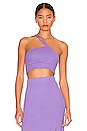 view 1 of 4 One Shoulder Braided Top in Ultra Violet