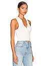 view 2 of 4 Sleeveless Cropped Polo in Light Shell
