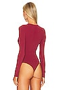 view 5 of 6 Carved Bodysuit in Berry