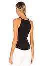 view 3 of 5 Vital Rib Braided Tank in Jet Black