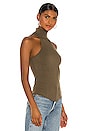 view 2 of 4 Alloy Rib Sleeveless Turtleneck Tank in Hazel