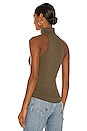 view 3 of 4 Alloy Rib Sleeveless Turtleneck Tank in Hazel