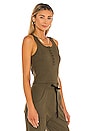 view 2 of 4 Alloy Rib Henley Tank in Woods