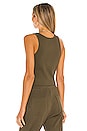 view 3 of 4 Alloy Rib Henley Tank in Woods